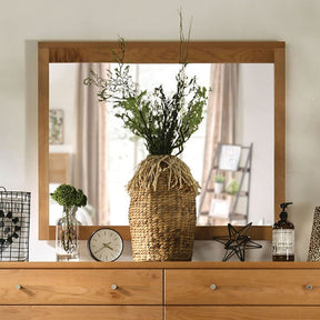 Willamette Light Oak Mirror - Ornate Home