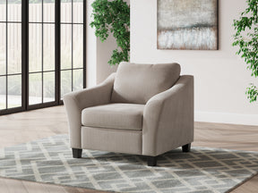 Willarae Taupe Chair and a Half - Ornate Home