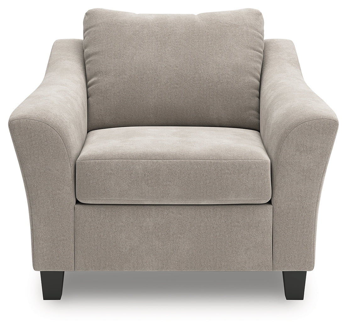 Willarae Taupe Chair and a Half - Ornate Home