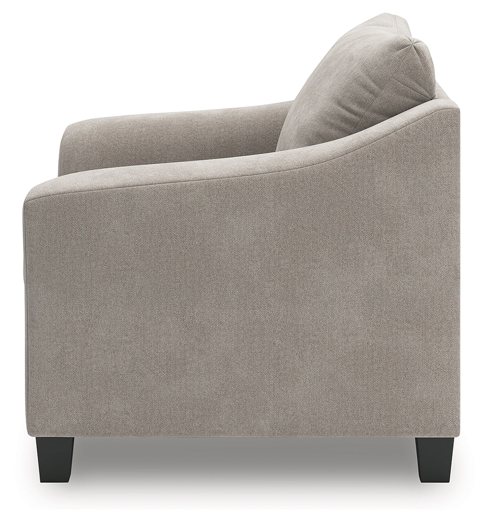 Willarae Taupe Chair and a Half - Ornate Home