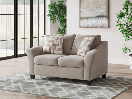 Willarae Taupe Loveseat - Ornate Home