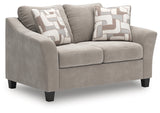 Willarae Taupe Loveseat - Ornate Home