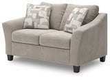 Willarae Taupe Loveseat - Ornate Home