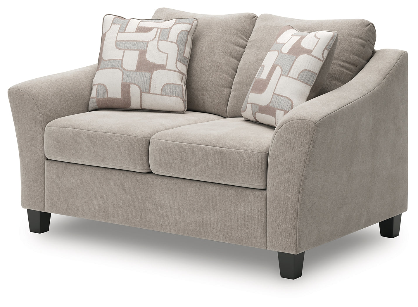 Willarae Taupe Loveseat - Ornate Home
