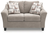 Willarae Taupe Loveseat - Ornate Home