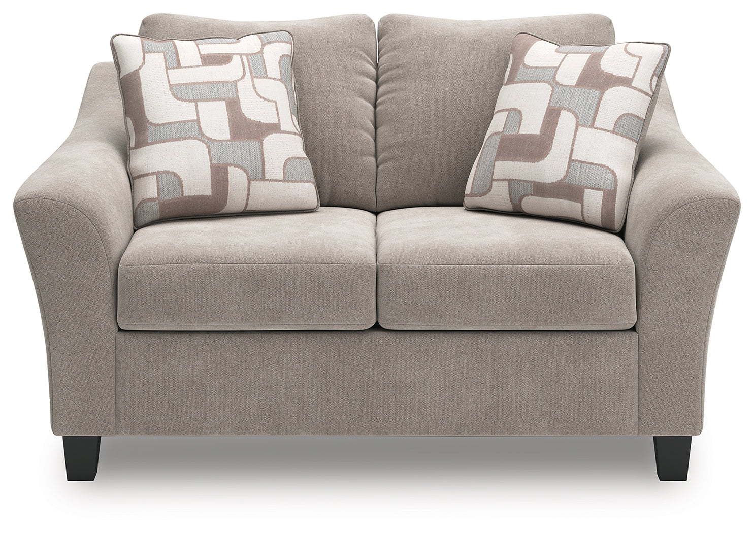 Willarae Taupe Loveseat - Ornate Home