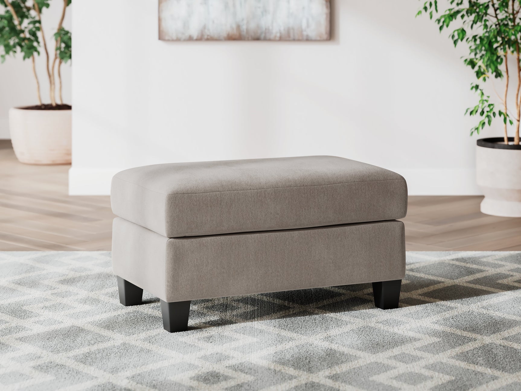 Willarae Taupe Ottoman (Online Special Price) - Ornate Home