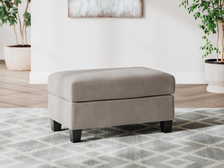 Willarae Taupe Ottoman - Ornate Home