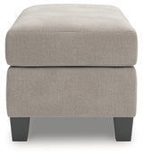 Willarae Taupe Ottoman - Ornate Home