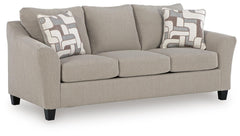 Willarae Taupe Queen Sofa Sleeper and Loveseat - Ornate Home