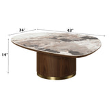 Willene Coffee Table W/Ceramic Top - Ornate Home