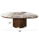 Willene Coffee Table W/Ceramic Top - Ornate Home