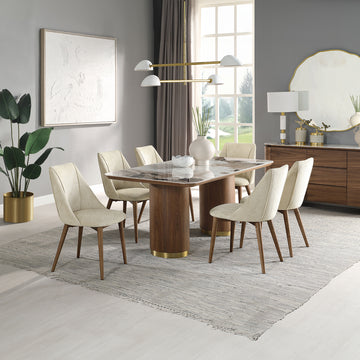 Willene Dining Table W/Ceramic Top - Ornate Home