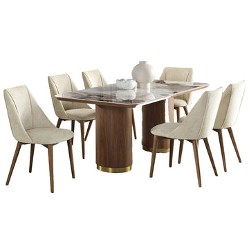 Willene Dining Table W/Ceramic Top - Ornate Home