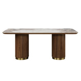 Willene Dining Table W/Ceramic Top - Ornate Home
