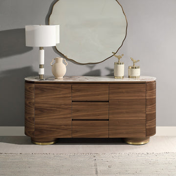 Willene Server W/Ceramic Top - Ornate Home