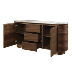 Willene Server W/Ceramic Top - Ornate Home