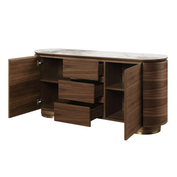 Willene Server W/Ceramic Top - Ornate Home