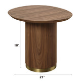 Willene Walnut End Table - Ornate Home