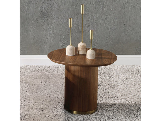 Willene Walnut End Table - Ornate Home