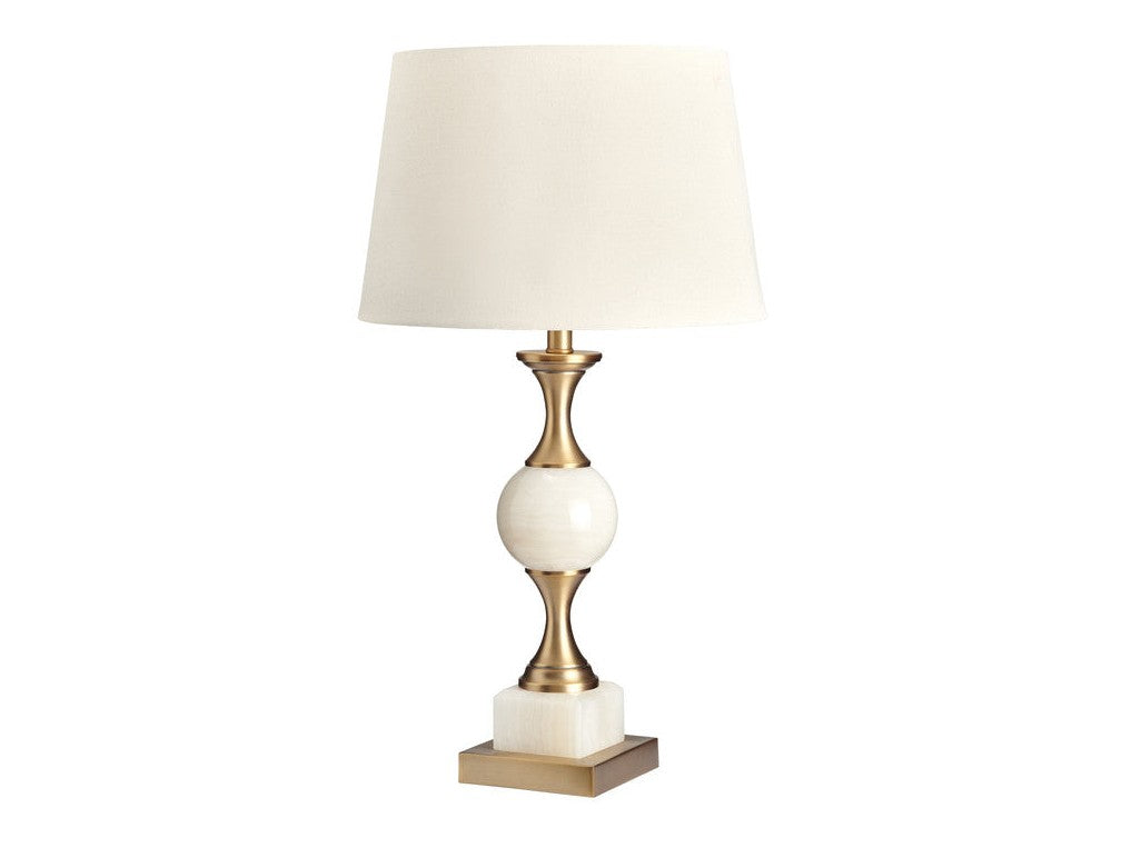 Willenhall White/Gold Table Lamp - Ornate Home