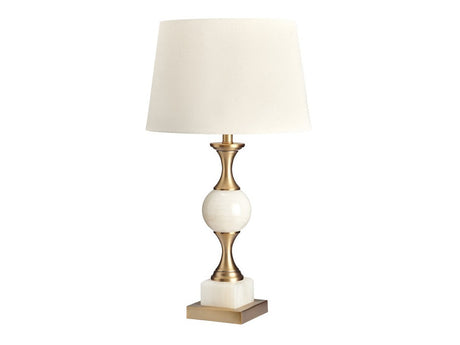 Willenhall White/Gold Table Lamp - Ornate Home
