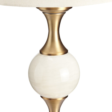 Willenhall White/Gold Table Lamp - Ornate Home