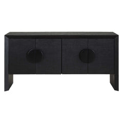 Williams Black 4 Door Cabinet - Ornate Home