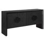 Williams Black 4 Door Cabinet - Ornate Home
