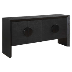 Williams Black 4 Door Cabinet - Ornate Home