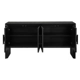 Williams Black 4 Door Cabinet - Ornate Home