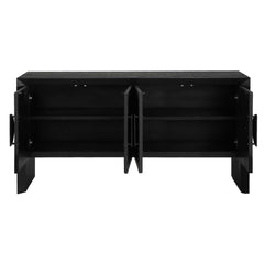Williams Black 4 Door Cabinet - Ornate Home