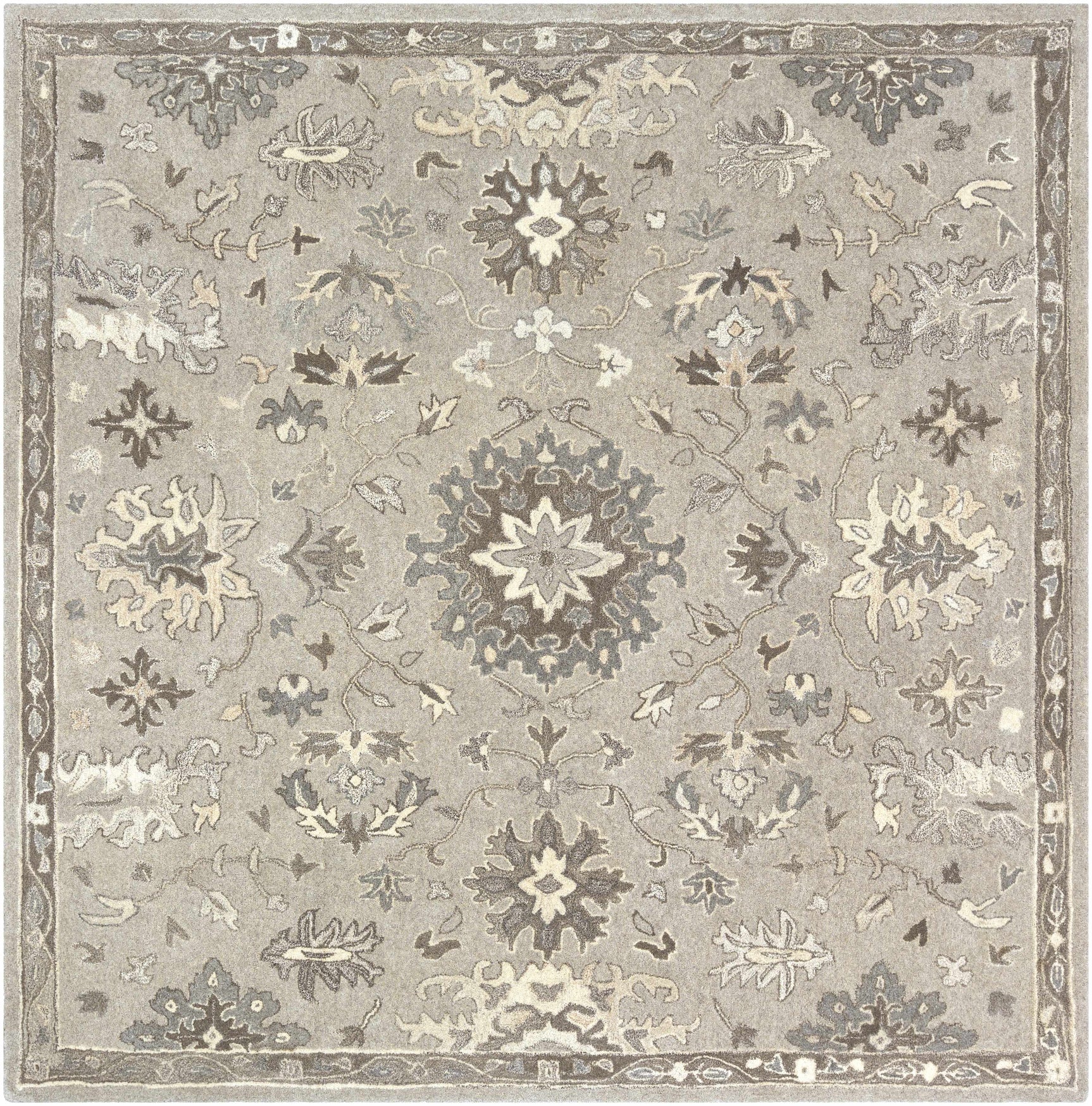 Willimantic Beige Thick Wool Rug - Ornate Home