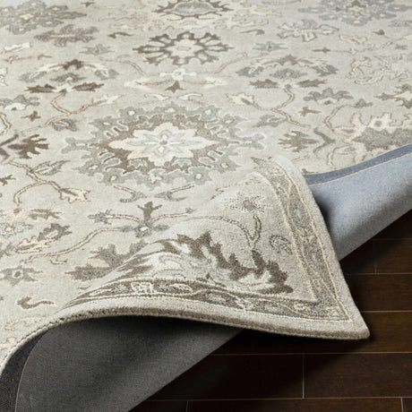 Willimantic Beige Thick Wool Rug - Ornate Home