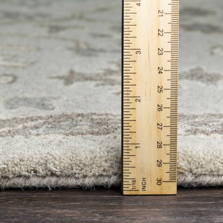 Willimantic Beige Thick Wool Rug - Ornate Home