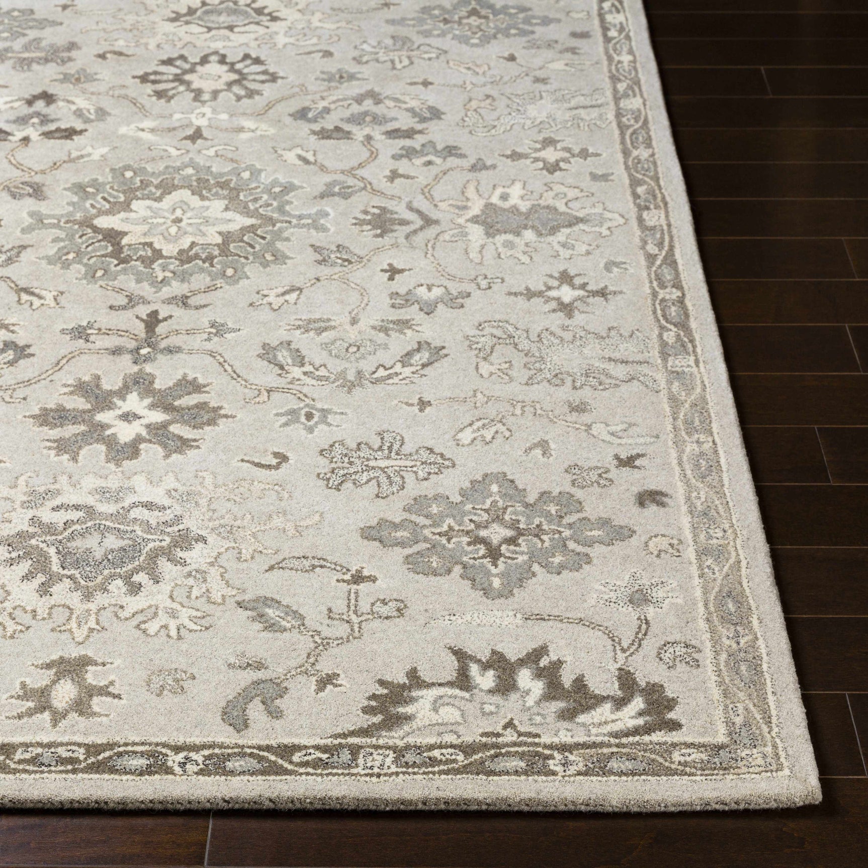 Willimantic Beige Thick Wool Rug - Ornate Home