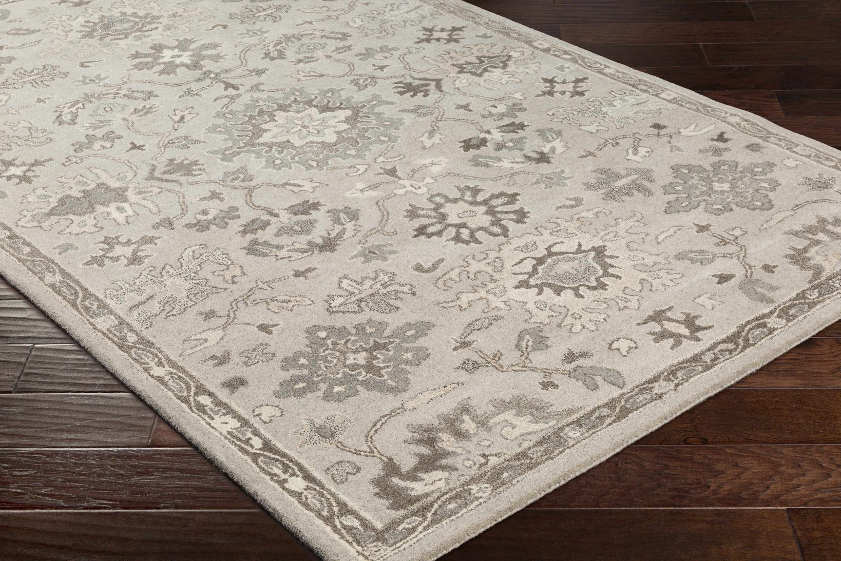 Willimantic Beige Thick Wool Rug - Ornate Home