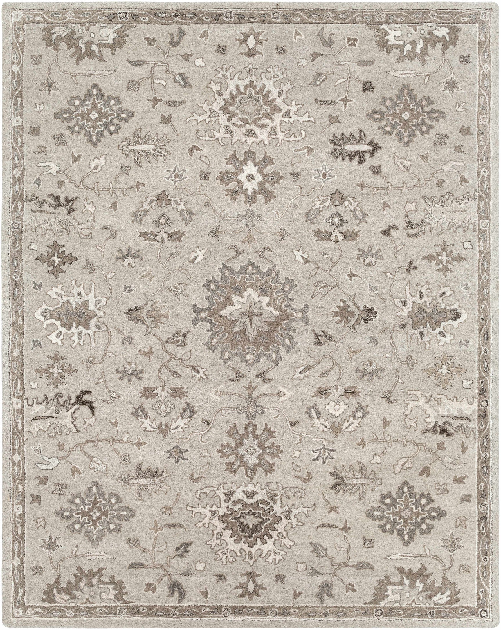 Willimantic Beige Thick Wool Rug - Ornate Home