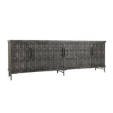 Willmark Timeworn Black 6 Door Cabinet - Ornate Home