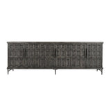 Willmark Timeworn Black 6 Door Cabinet - Ornate Home