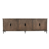 Willmark Timeworn Black 6 Door Cabinet - Ornate Home