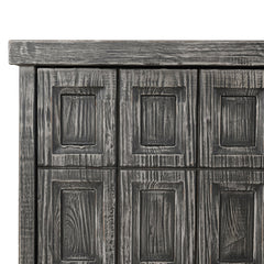 Willmark Timeworn Black 6 Door Cabinet - Ornate Home