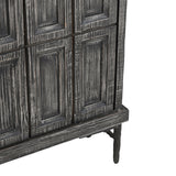 Willmark Timeworn Black 6 Door Cabinet - Ornate Home