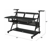 Willow Black Music Desk - Ornate Home