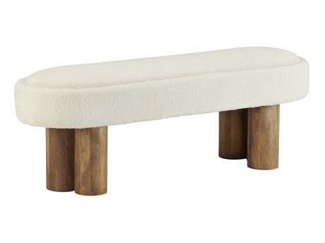 Willow Brown/Cream Bench - Ornate Home