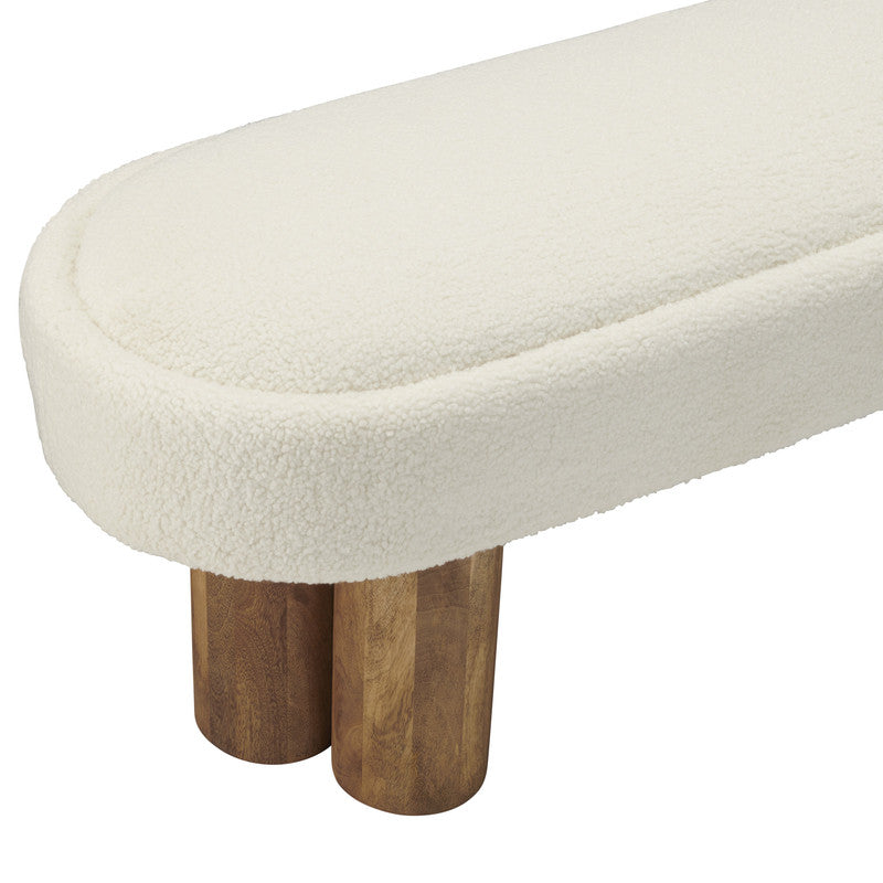Willow Brown/Cream Bench - Ornate Home