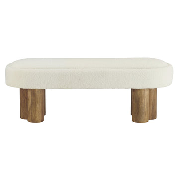 Willow Brown/Cream Bench - Ornate Home