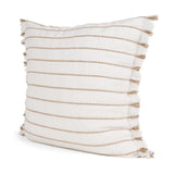 Willow Cream/Camel 20x20 Square Decorative Pillow Cover - Ornate Home