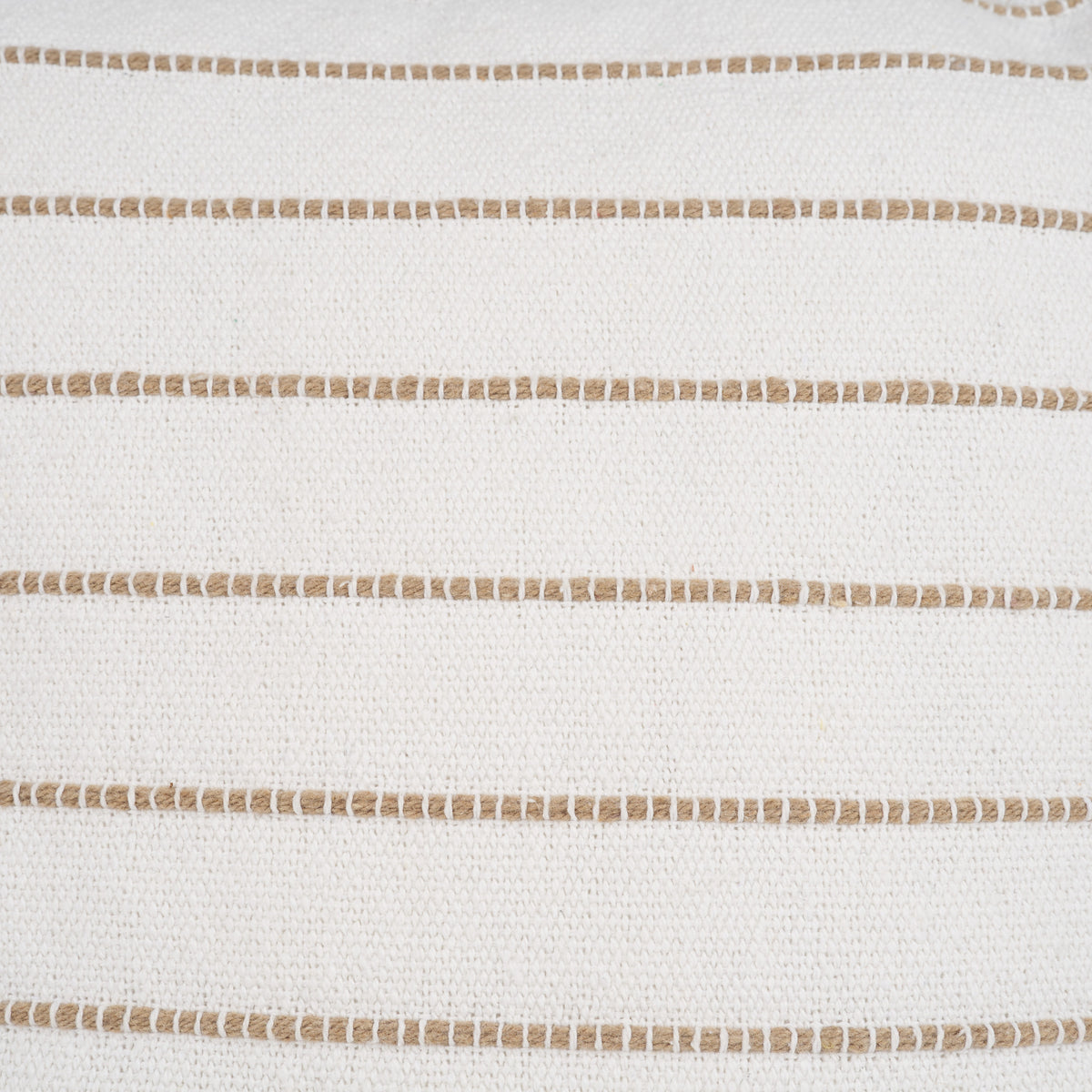 Willow Cream/Camel 20x20 Square Pillow Cover with Non-Allergen Filler - Ornate Home