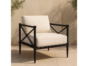 Willow Cream Outdoor Accent Chair - Ornate Home